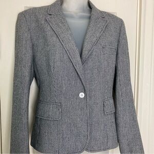 Vintage Evan Picone Tweed Houndstooth Blazer Jacket size 6